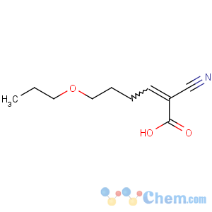 CAS No:74499-01-7 (Z)-2-cyano-6-propoxyhex-2-enoic acid