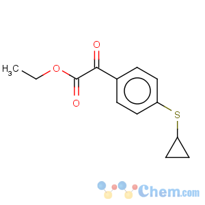 CAS No:745052-94-2 ethyl 2-(4-cyclopropylsulfanylphenyl)-2-oxo-acetate