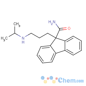 CAS No:74517-78-5 9-[3-(propan-2-ylamino)propyl]fluorene-9-carboxamide