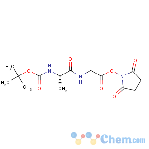 CAS No:74535-75-4 2,5-Pyrrolidinedione,1-[[N-[(1,1-dimethylethoxy)carbonyl]-L-alanylglycyl]oxy]- (9CI)