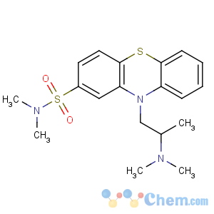 CAS No:7456-24-8 10-[2-(dimethylamino)propyl]-N,N-dimethylphenothiazine-2-sulfonamide