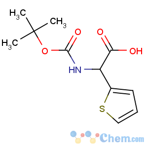 CAS No:74562-03-1 (2R)-2-[(2-methylpropan-2-yl)oxycarbonylamino]-2-thiophen-2-ylacetic<br />acid