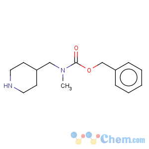 CAS No:746578-71-2 Carbamic acid,methyl(4-piperidinylmethyl)-, phenylmethyl ester (9CI)