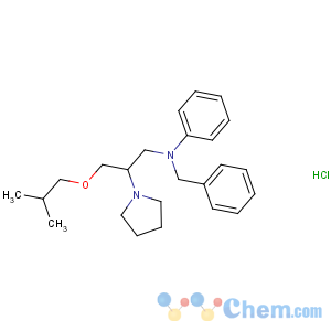 CAS No:74764-40-2 N-benzyl-N-[3-(2-methylpropoxy)-2-pyrrolidin-1-ylpropyl]aniline