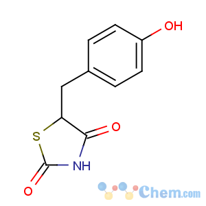 CAS No:74772-78-4 5-[(4-hydroxyphenyl)methyl]-1,3-thiazolidine-2,4-dione