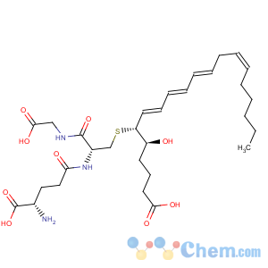 CAS No:74841-69-3 Glycine, L-g-glutamyl-S-[(1R,2E,4E,6E,9Z)-1-[(1S)-4-carboxy-1-hydroxybutyl]-2,4,6,9-pentadecatetraenyl]-L-cysteinyl-(9CI)