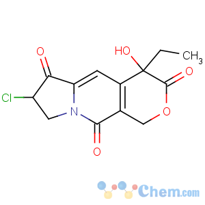 CAS No:748799-31-7 (4S)-7-chloro-4-ethyl-4-hydroxy-7,8-dihydro-1H-pyrano[3,<br />4-f]indolizine-3,6,10-trione