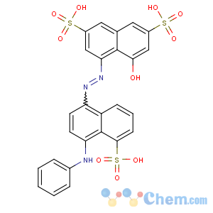 CAS No:7488-76-8 2,7-Naphthalenedisulfonicacid, 4-hydroxy-5-[2-[4-(phenylamino)-5-sulfo-1-naphthalenyl]diazenyl]-