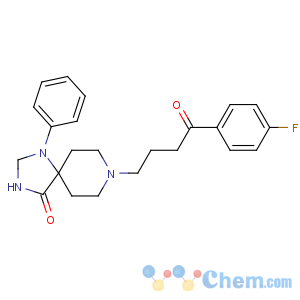 CAS No:749-02-0 8-[4-(4-fluorophenyl)-4-oxobutyl]-1-phenyl-1,3,<br />8-triazaspiro[4.5]decan-4-one