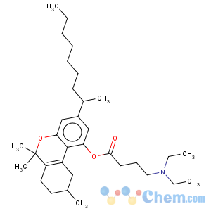 CAS No:74912-19-9 Butanoic acid,4-(diethylamino)-,7,8,9,10-tetrahydro-6,6,9-trimethyl-3-(1-methyloctyl)-6H-dibenzo[b,d]pyran-1-ylester