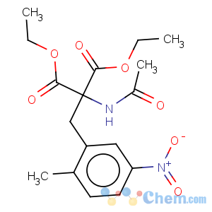 CAS No:74980-07-7 Propanedioic acid,2-(acetylamino)-2-[(2-methyl-5-nitrophenyl)methyl]-, 1,3-diethyl ester