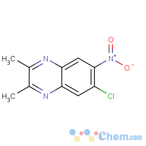 CAS No:7502-18-3 Quinoxaline,6-chloro-2,3-dimethyl-7-nitro-