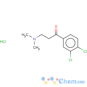 CAS No:75144-12-6 1-Propanone,1-(3,4-dichlorophenyl)-3-(dimethylamino)-, hydrochloride (1:1)