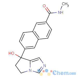 CAS No:752243-39-3 6-[(7R)-7-hydroxy-5,6-dihydropyrrolo[1,<br />2-c]imidazol-7-yl]-N-methylnaphthalene-2-carboxamide