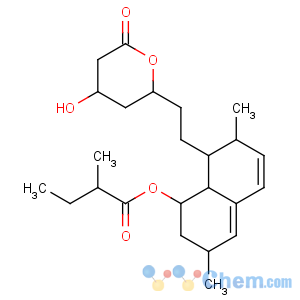 CAS No:75330-75-5 [(1S,3R,7S,8S,8aR)-8-[2-[(2R,4R)-4-hydroxy-6-oxooxan-2-yl]ethyl]-3,<br />7-dimethyl-1,2,3,7,8,8a-hexahydronaphthalen-1-yl] (2S)-2-methylbutanoate