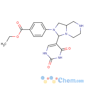 CAS No:7542-46-3 Benzoic acid,4-[hexahydro-3-(1,2,3,4-tetrahydro-2,4-dioxo-5-pyrimidinyl)imidazo[1,5-a]pyrazin-2(3H)-yl]-,ethyl ester