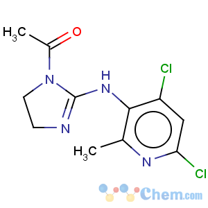 CAS No:75438-54-9 Ethanone,1-[2-[(4,6-dichloro-2-methyl-5-pyrimidinyl)amino]-4,5-dihydro-1H-imidazol-1-yl]-