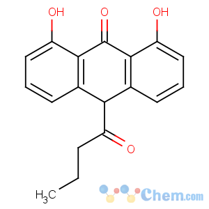 CAS No:75464-11-8 10-butanoyl-1,8-dihydroxy-10H-anthracen-9-one