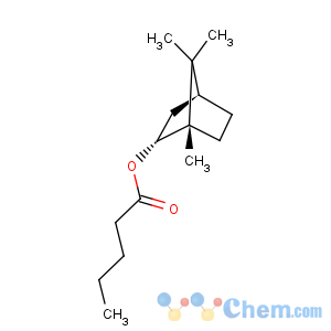 CAS No:7549-41-9 Pentanoic acid,(1R,2S,4R)-1,7,7-trimethylbicyclo[2.2.1]hept-2-yl ester, rel-