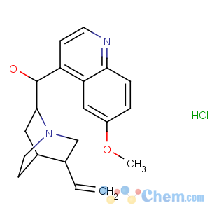 CAS No:7549-43-1 (R)-[(2S,4S,<br />5R)-5-ethenyl-1-azabicyclo[2.2.2]octan-2-yl]-(6-methoxyquinolin-4-yl)<br />methanol
