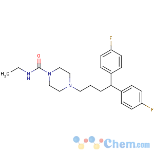 CAS No:75558-90-6 4-[4,4-bis(4-fluorophenyl)butyl]-N-ethylpiperazine-1-carboxamide