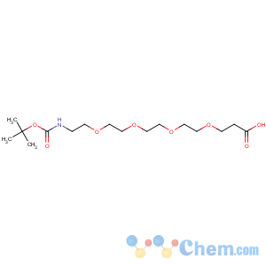 CAS No:756525-91-4 5,8,11,14-Tetraoxa-2-azaheptadecanedioicacid, 1-(1,1-dimethylethyl) ester