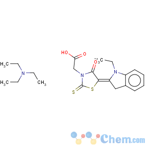 CAS No:7570-41-4 5-(3-ethyl-2(3H)-benzothiazolydene)-4-oxo-2-thioxo-3-thiazolidineacetic acid triethylamonium