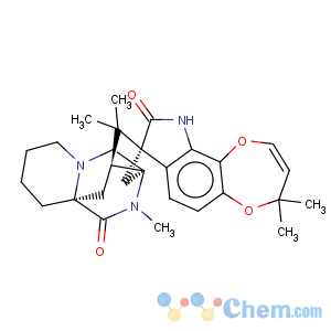 CAS No:75731-43-0 Spiro[4H,8H-[1,4]dioxepino[2,3-g]indole-8,2'(3'H)-[1H,4H-3a,9a](iminomethano)cyclopenta[b]quinolizine]-9,11'(10H)-dione,6',7',8',9',10',10'a-hexahydro-1',1',4,4,12'-pentamethyl-,(2'R,3'aS,9'aS,10'aS)-