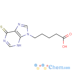 CAS No:75747-77-2 5-(6-sulfanylidene-3H-purin-9-yl)pentanoic acid