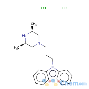 CAS No:75859-03-9 9H-Carbazole,9-[3-[(3R,5S)-3,5-dimethyl-1-piperazinyl]propyl]-, hydrochloride (1:2), rel-