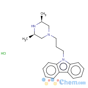 CAS No:75859-05-1 9H-Carbazole,9-[3-[(3R,5S)-3,5-dimethyl-1-piperazinyl]propyl]-, monohydrochloride, rel-(9CI)