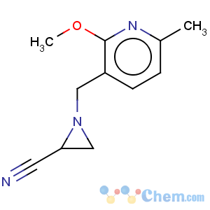CAS No:75985-31-8 2-Aziridinecarbonitrile,1-[(2-methoxy-6-methyl-3-pyridinyl)methyl]-