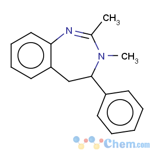 CAS No:75991-50-3 3H-1,3-Benzodiazepine,4,5-dihydro-2,3-dimethyl-4-phenyl-