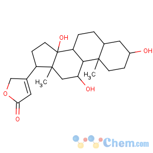 CAS No:76-28-8 Card-20(22)-enolide,3,11,14-trihydroxy-, (3b,5b,11a)-