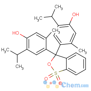 CAS No:76-61-9 4-[3-(4-hydroxy-2-methyl-5-propan-2-ylphenyl)-1,1-dioxo-2,<br />1λ