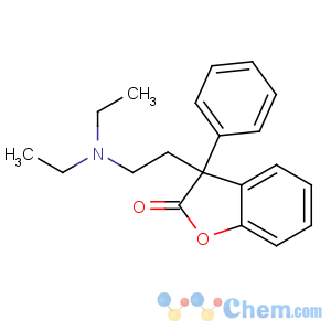 CAS No:76-65-3 3-[2-(diethylamino)ethyl]-3-phenyl-1-benzofuran-2-one
