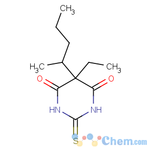 CAS No:76-75-5 5-ethyl-5-pentan-2-yl-2-sulfanylidene-1,3-diazinane-4,6-dione