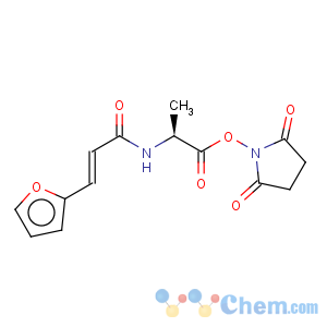 CAS No:76079-01-1 2-Propenamide,N-[2-[(2,5-dioxo-1-pyrrolidinyl)oxy]-1-methyl-2-oxoethyl]-3-(2-furanyl)-, (S)-(9CI)