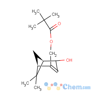 CAS No:76163-97-8 Propanoic acid,2,2-dimethyl-, (4-hydroxy-6,6-dimethylbicyclo[3.1.1]hept-2-en-2-yl)methyl ester