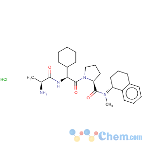 CAS No:762274-58-8 L-Prolinamide,N-methyl-L-alanyl-(2S)-2-cyclohexylglycyl-N-[(1R)-1,2,3,4-tetrahydro-1-naphthalenyl]-,monohydrochloride (9CI)