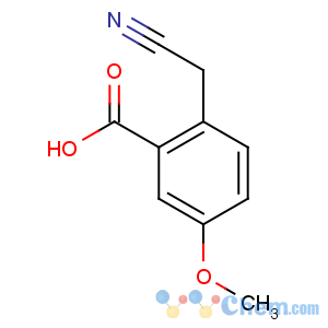 CAS No:76254-25-6 Benzoicacid, 2-(cyanomethyl)-5-methoxy-