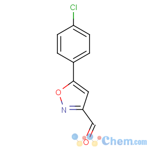 CAS No:763109-09-7 5-(4-chlorophenyl)-1,2-oxazole-3-carbaldehyde