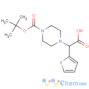 CAS No:763109-79-1 2-[4-[(2-methylpropan-2-yl)oxycarbonyl]piperazin-1-yl]-2-thiophen-2-<br />ylacetic acid