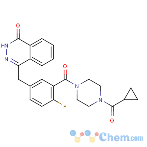 CAS No:763113-22-0 4-[[3-[4-(cyclopropanecarbonyl)piperazine-1-carbonyl]-4-fluorophenyl]<br />methyl]-2H-phthalazin-1-one