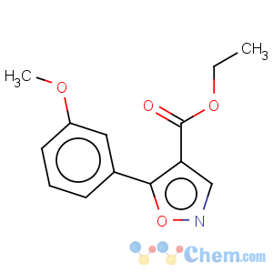 CAS No:76344-81-5 4-Isoxazolecarboxylicacid, 5-(3-methoxyphenyl)-, ethyl ester