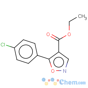 CAS No:76344-83-7 4-Isoxazolecarboxylicacid, 5-(4-chlorophenyl)-, ethyl ester