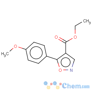 CAS No:76344-86-0 4-Isoxazolecarboxylicacid, 5-(4-methoxyphenyl)-, ethyl ester