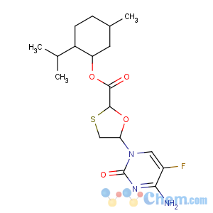 CAS No:764659-72-5 [(1R,2S,5R)-5-methyl-2-propan-2-ylcyclohexyl]<br />5-(4-amino-5-fluoro-2-oxopyrimidin-1-yl)-1,3-oxathiolane-2-carboxylate