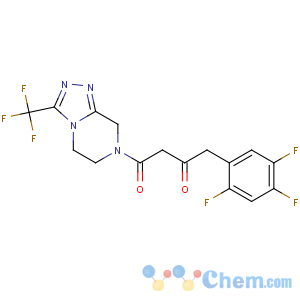 CAS No:764667-65-4 1-[3-(trifluoromethyl)-6,8-dihydro-5H-[1,2,4]triazolo[4,<br />3-a]pyrazin-7-yl]-4-(2,4,5-trifluorophenyl)butane-1,3-dione