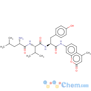 CAS No:76524-85-1 L-Tyrosinamide,L-leucyl-L-valyl-N-(4-methyl-2-oxo-2H-1-benzopyran-7-yl)- (9CI)